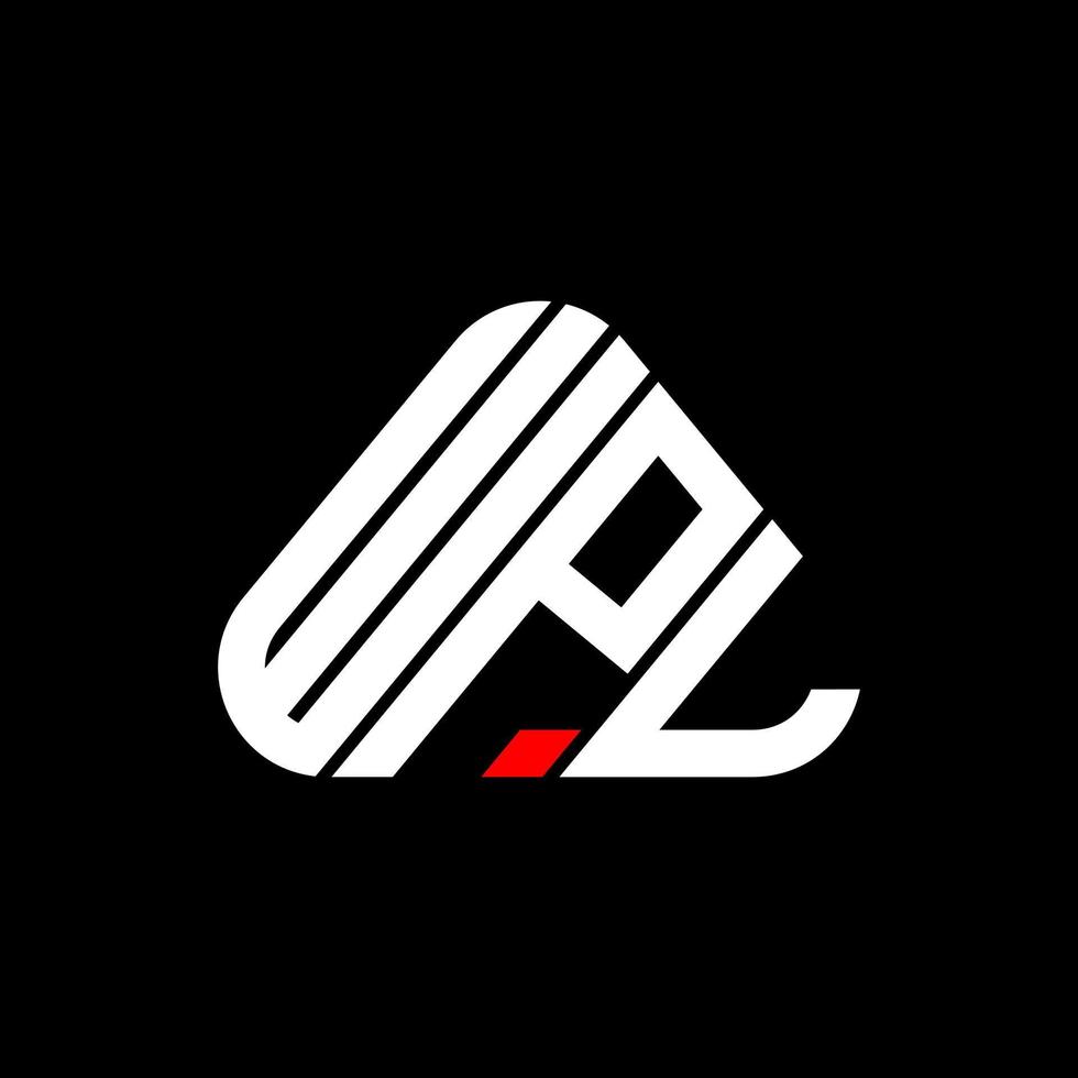 WPL letter logo creative design with vector graphic, WPL simple and modern logo.