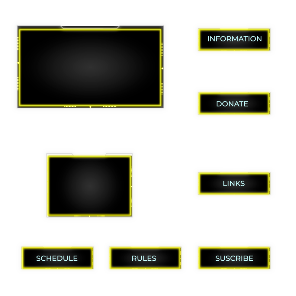 twitch overlay gamer and streamer png