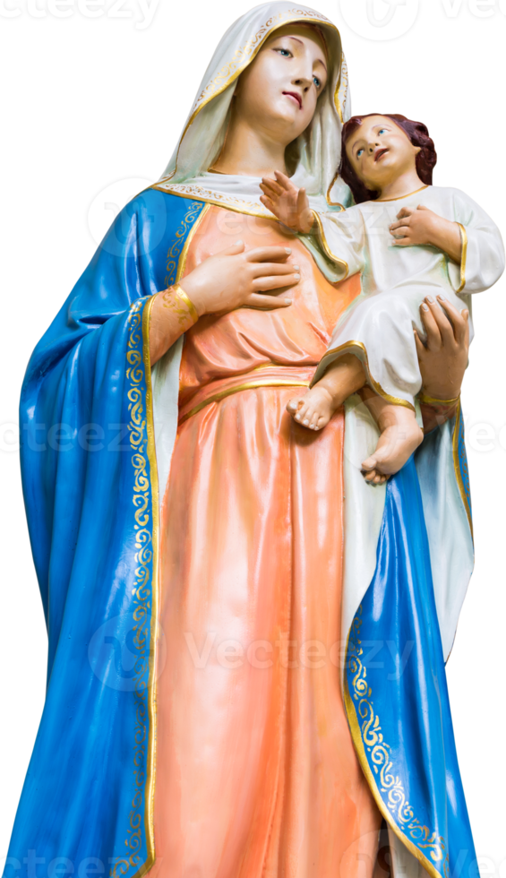 estatua de maria y jesus png