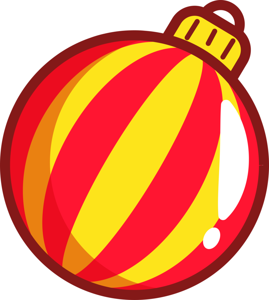 diseño de bolas de navidad png