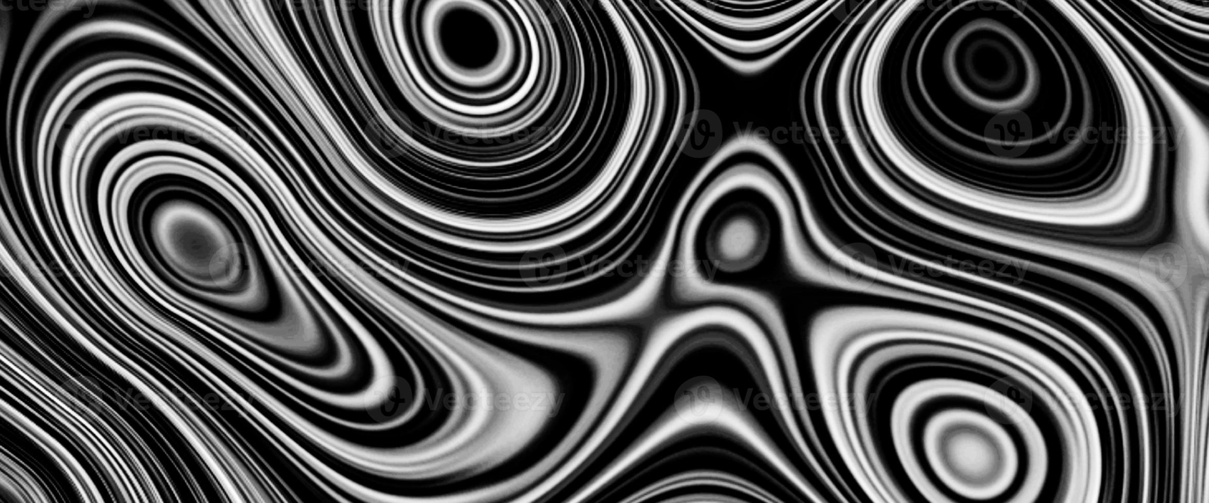 Black satin liquid background. Digital art abstract pattern. Abstract liquid metal close-up design. Smooth elegant black satin texture. Luxurious marble background design. photo