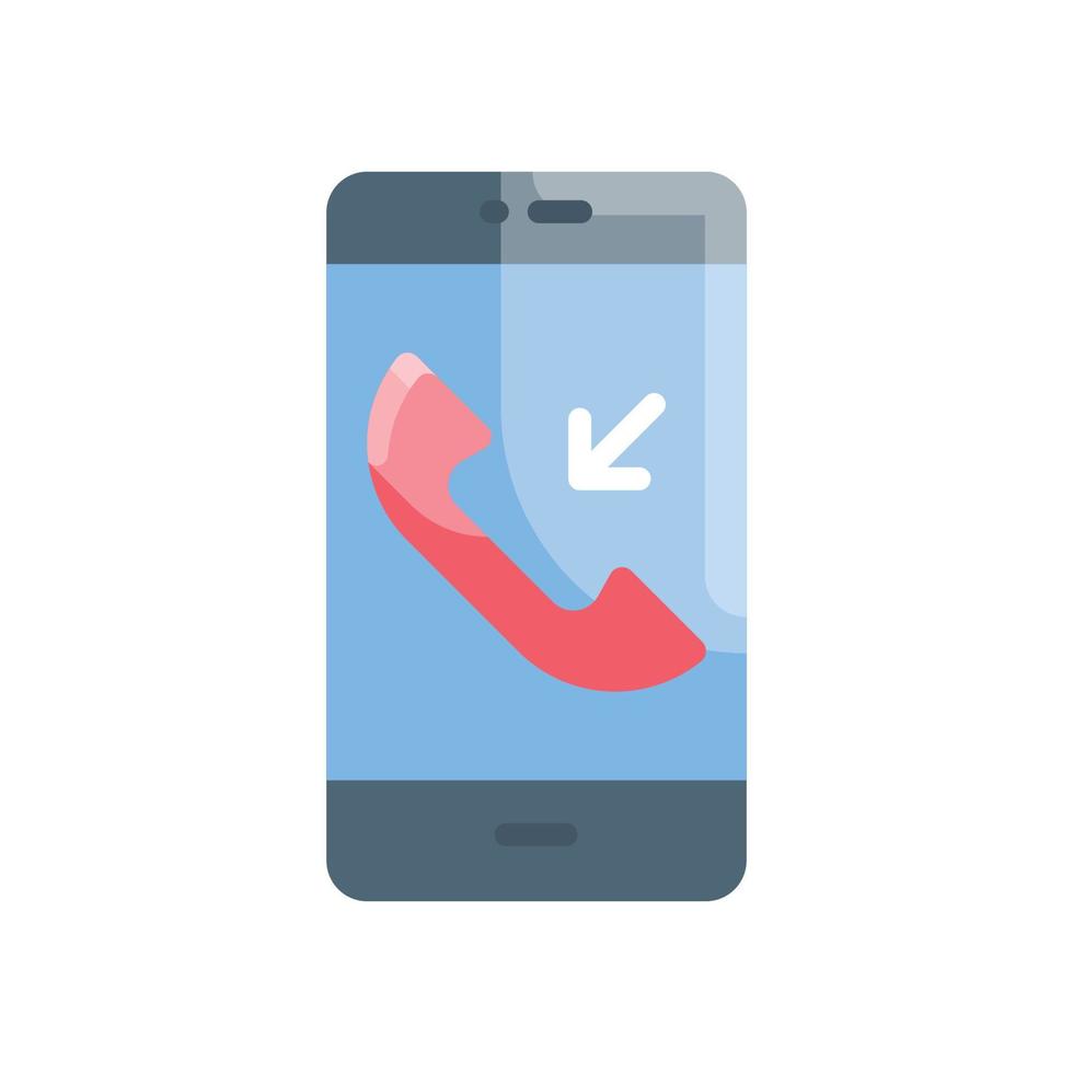 incoming call Flat Icon. vector illustration. EPS 10