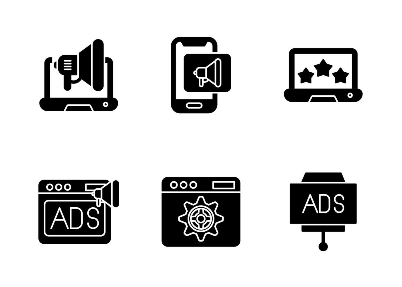 Digital Marketing Vector Icon Set