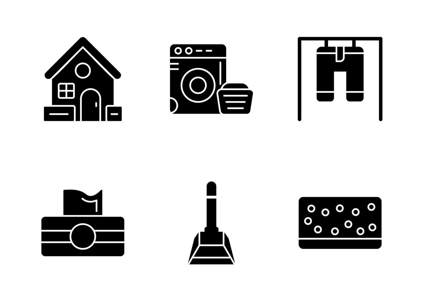 Unique Glyph vector Icon Set