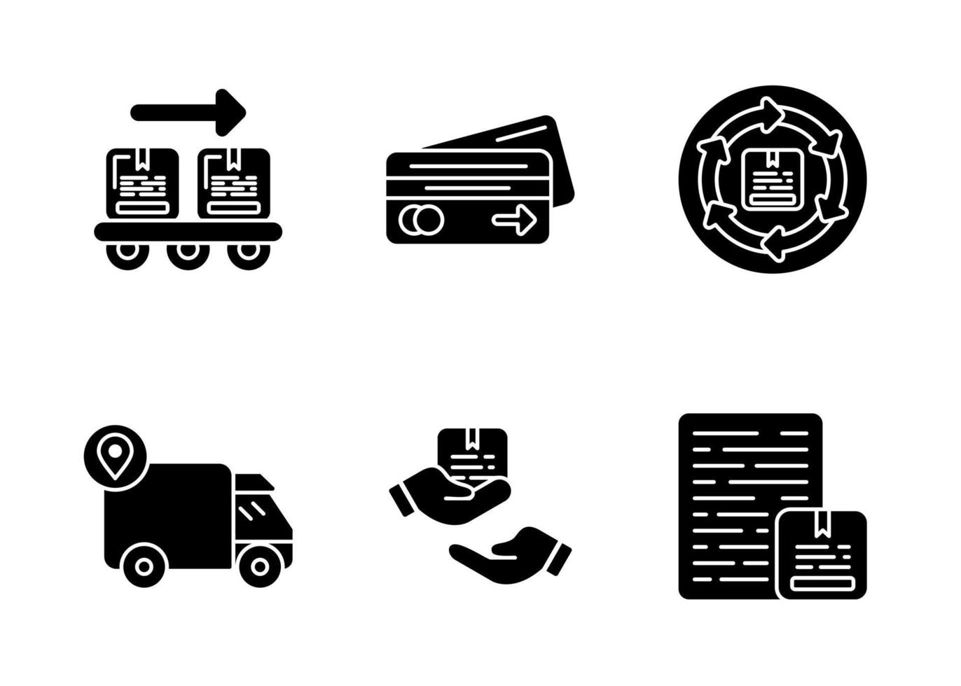 Logistic Delivery Vector Icon Set