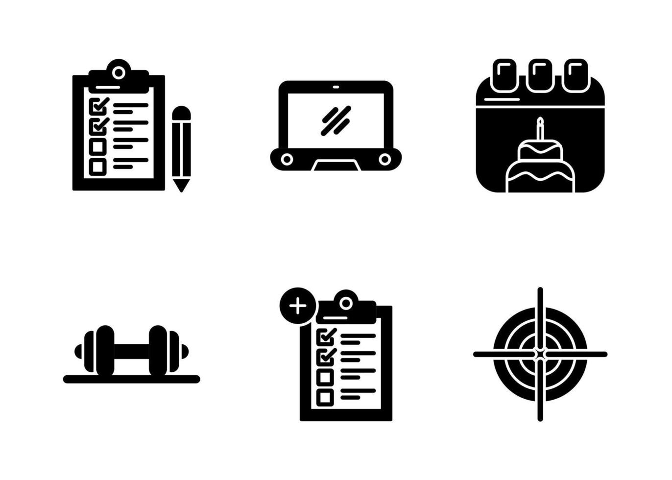 Reminder and To Do Vector Icon Set