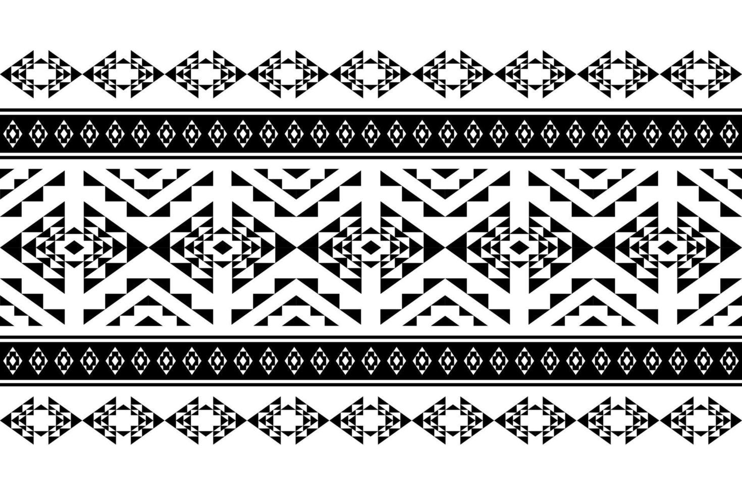 Diseño tradicional geométrico étnico oriental sin costuras para fondo, alfombra, papel pintado, ropa, envoltura, batik, tela, vector, ilustración, estilo bordado. vector