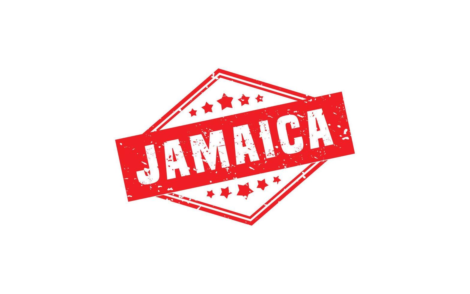 goma de sello jamaica con estilo grunge sobre fondo blanco vector