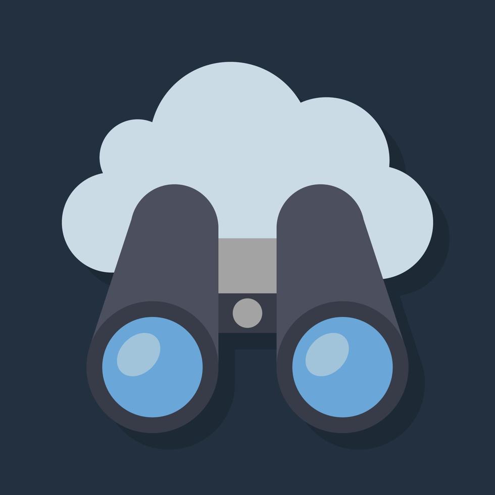Binocular Flat color icon. 19470196 Vector Art at Vecteezy