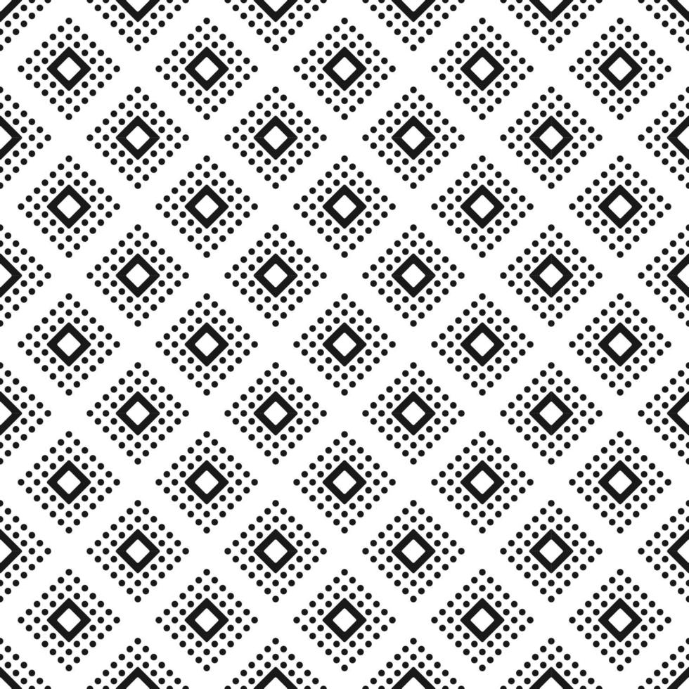 Seamless geometric black and white pattern vector