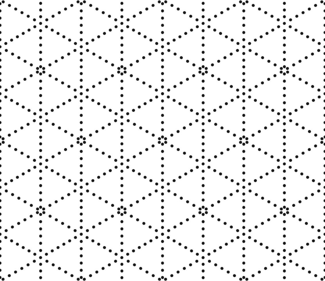 Seamless geometric black and white pattern vector