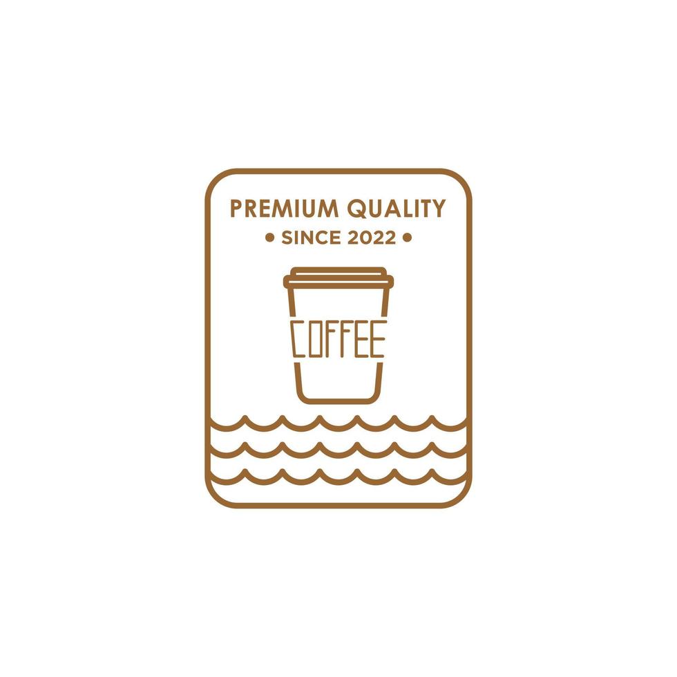 coffee vintage logo vector, cafe brand identity, coffee logo inspiration vector