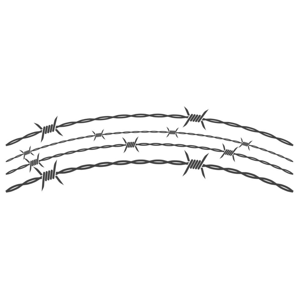 barbed wire vector illustration