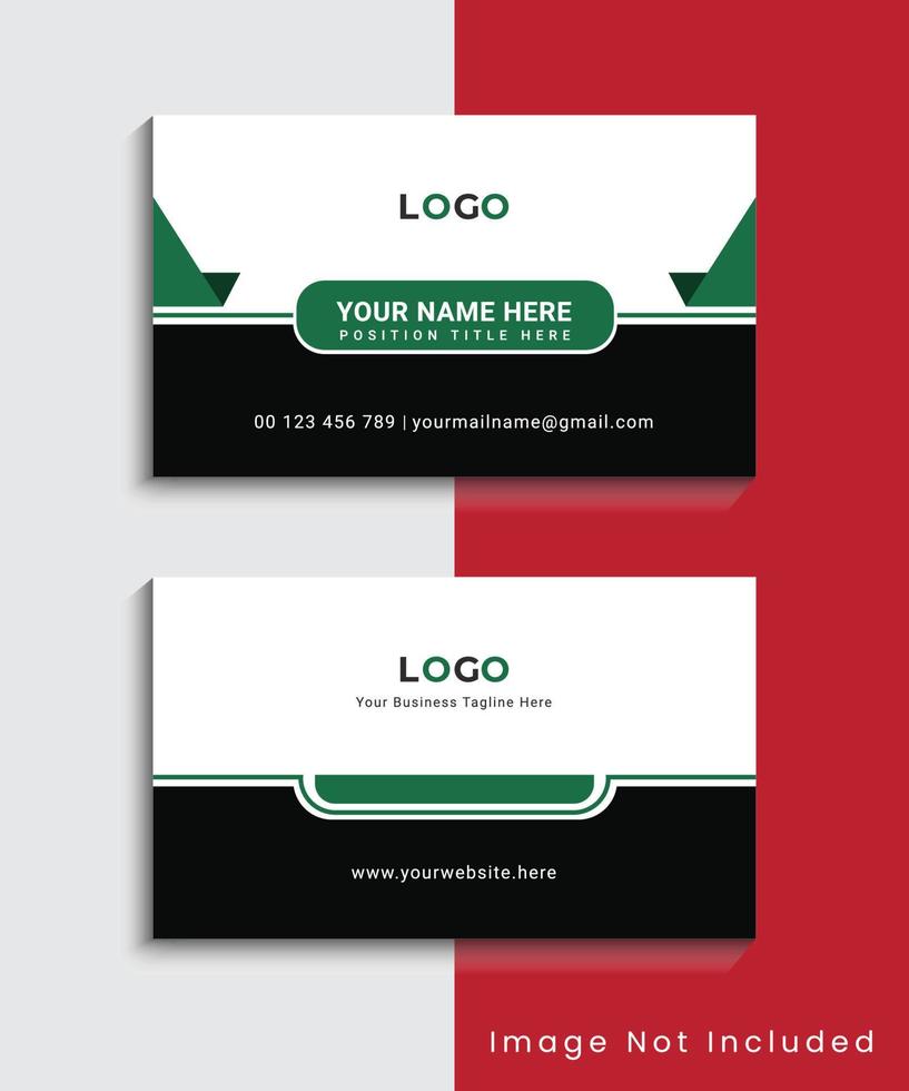 Simple Modern And Creative Business Card Template Design vector