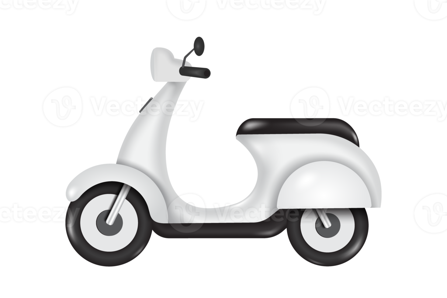 scooter ou moto blanc png