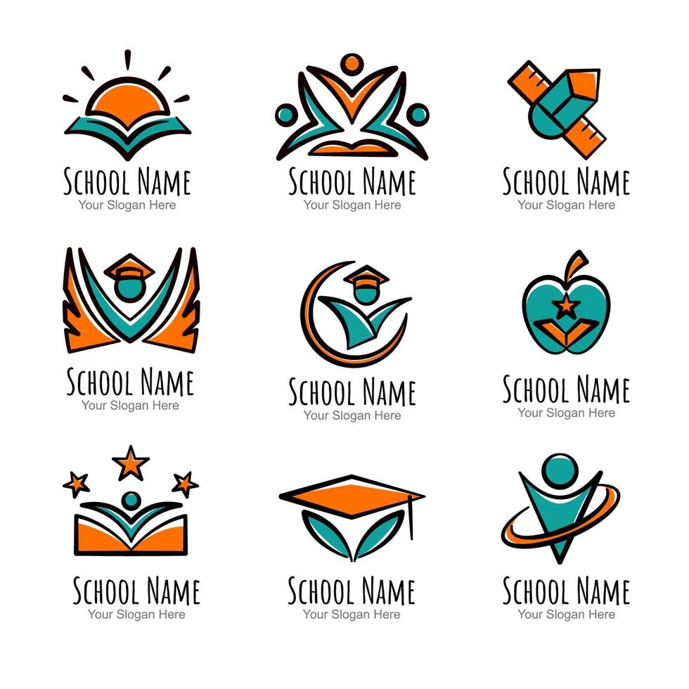 Set of Education Logo vector