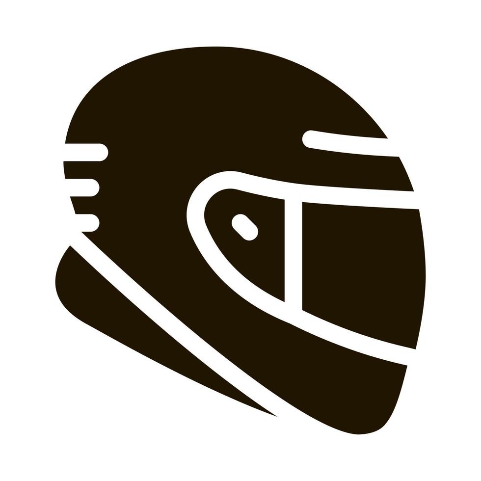 Protective Helmet Icon Vector Glyph Illustration