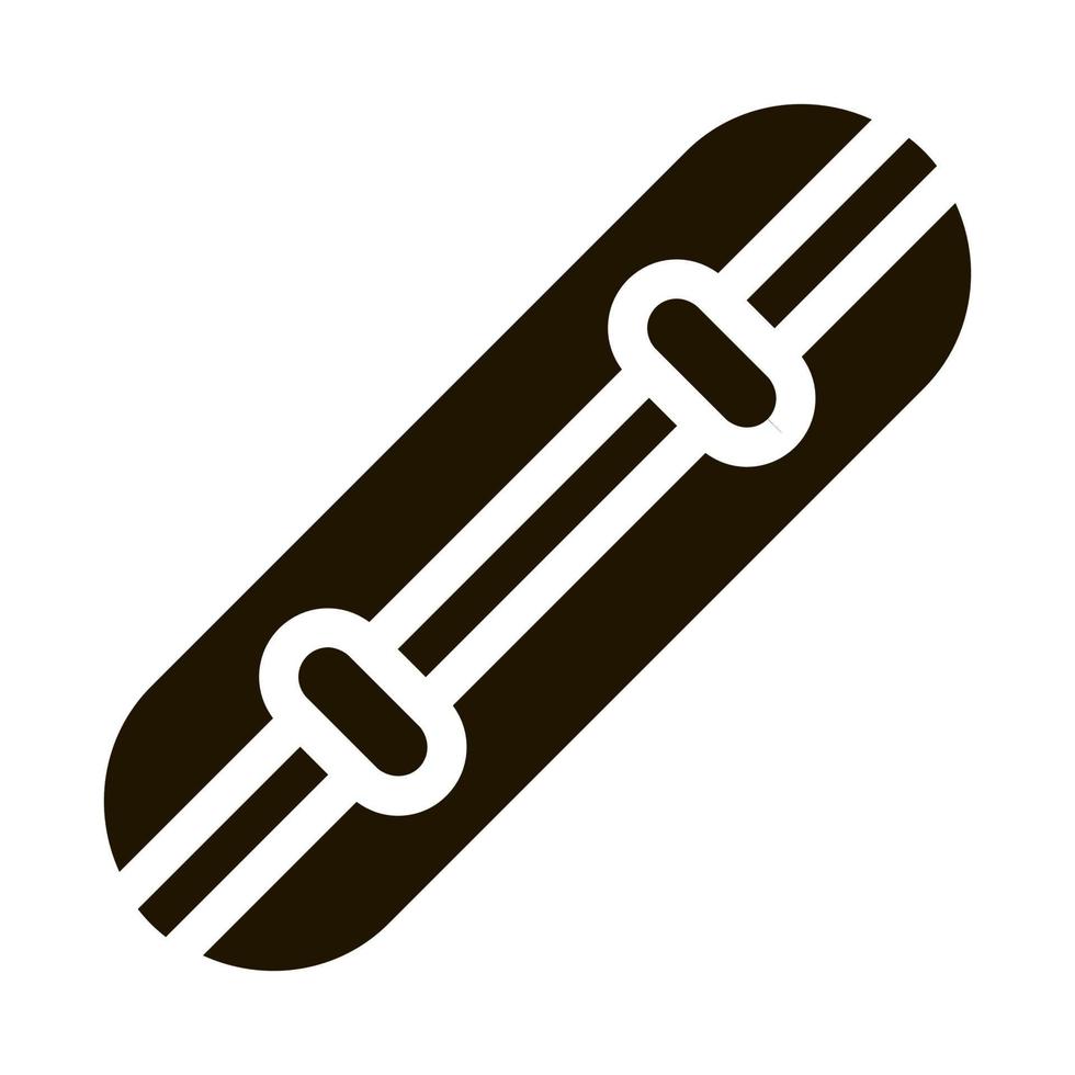 Skateboard Icon Vector Glyph Illustration