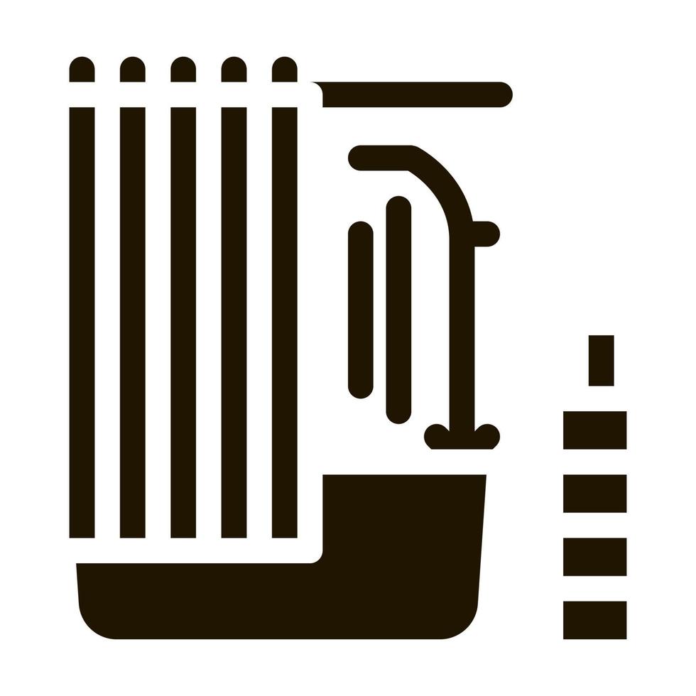 baño icono vector glifo ilustración