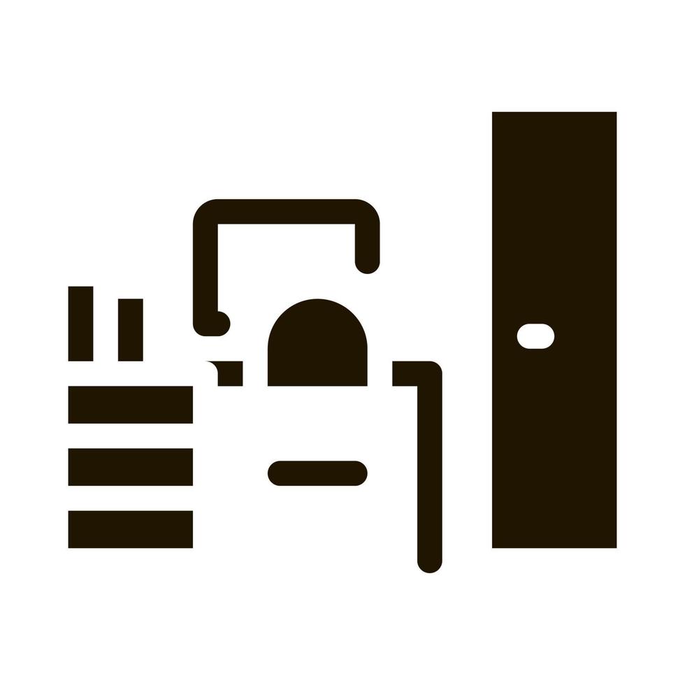 Workplace Rooms Icon Vector Glyph Illustration