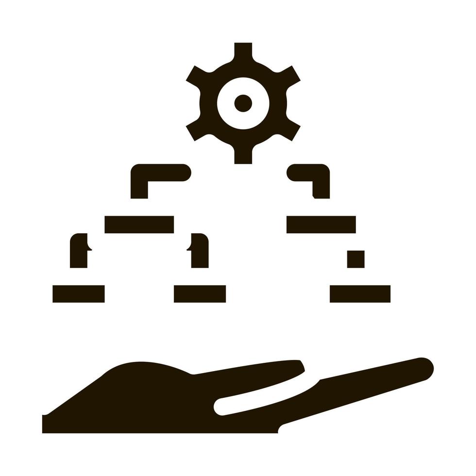 settings algorithm icon Vector Glyph Illustration 19471499 Vector Art ...