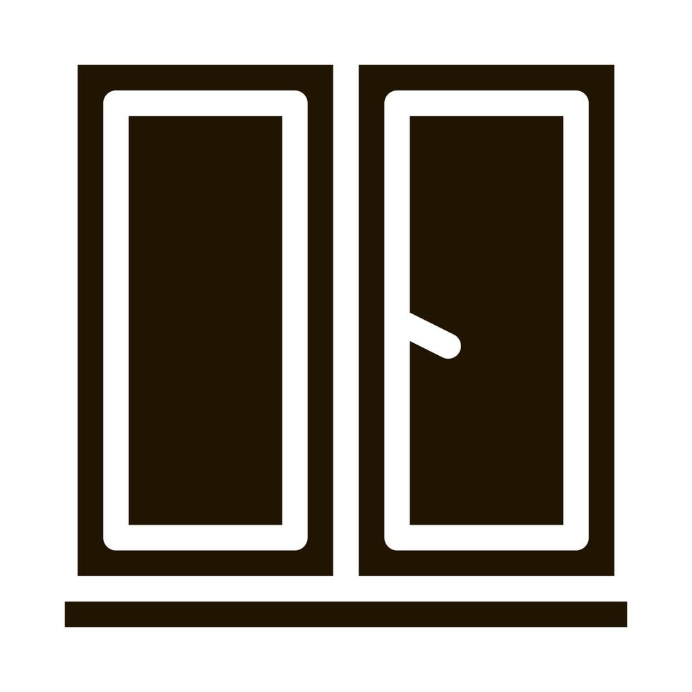 two-half window icon Vector Glyph Illustration