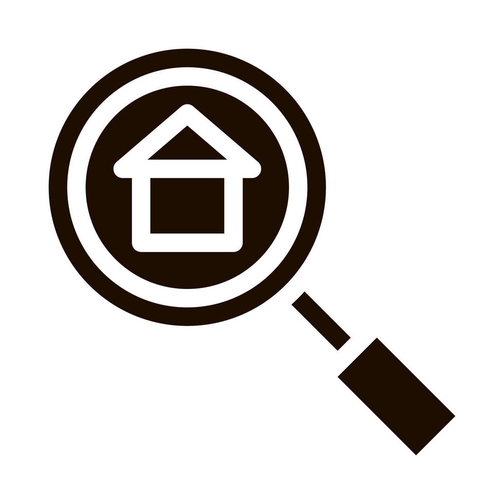 Magnifier Search Estate Vector Icon