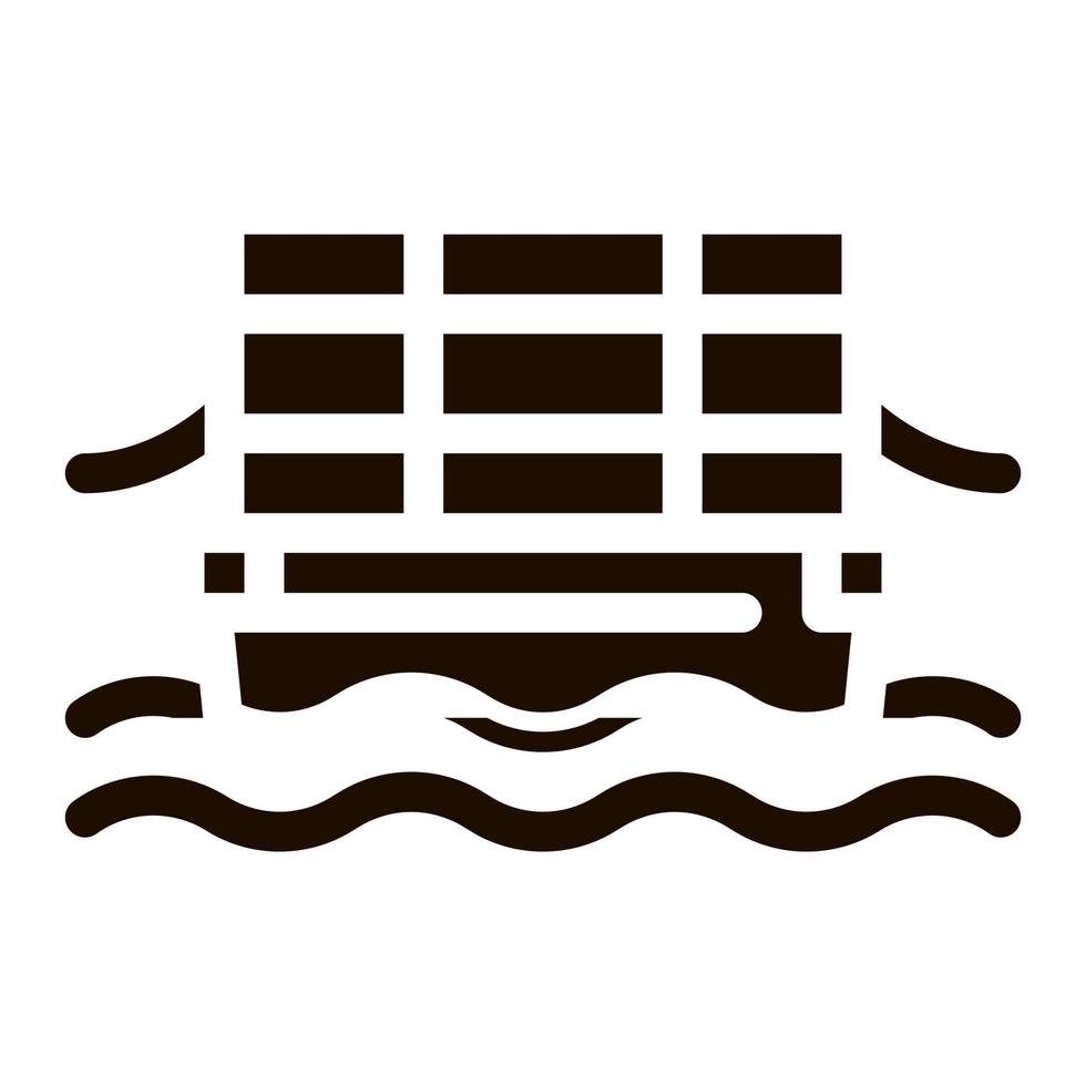 Public Transport Cable Ferry Vector Icon