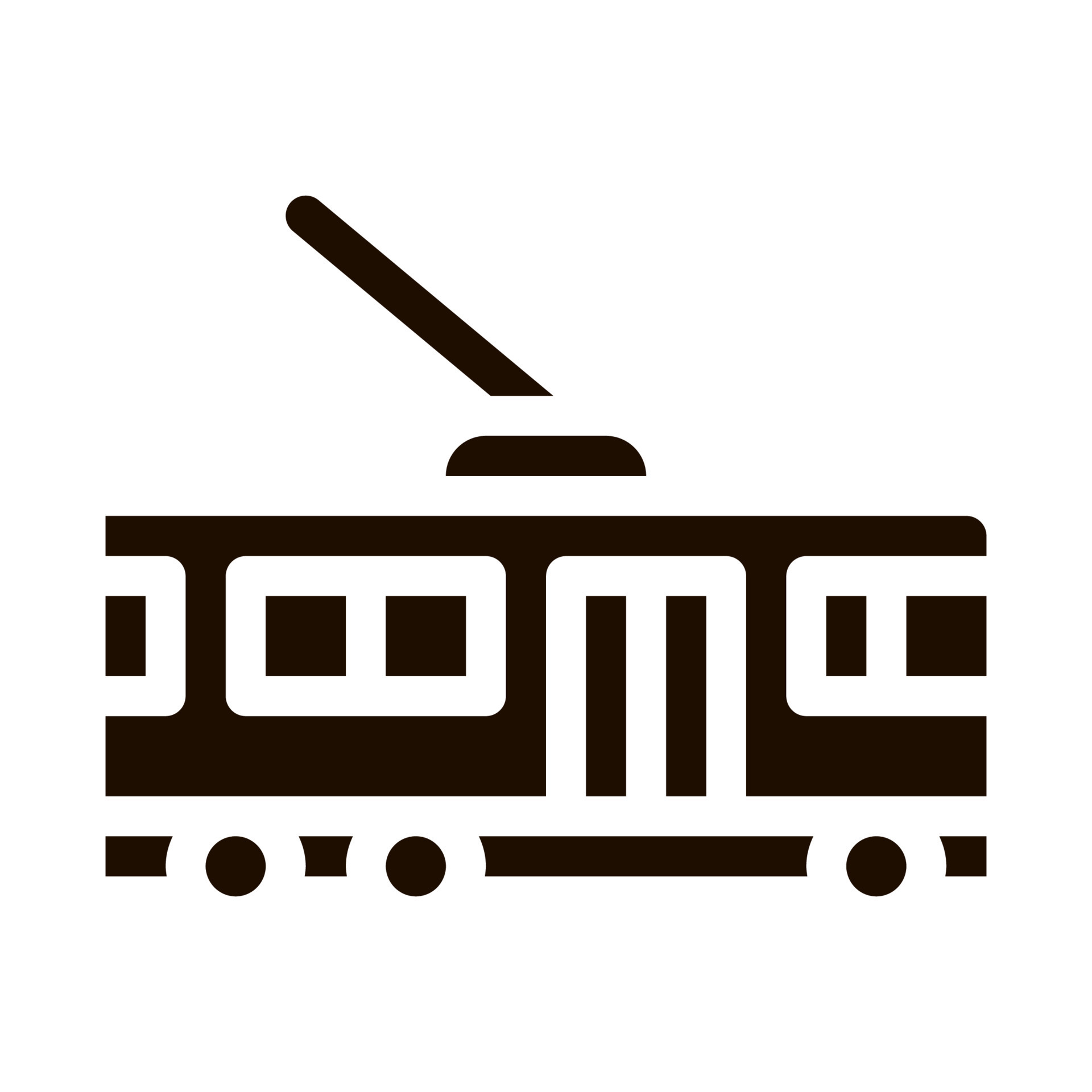 Public Transport Trolley Bus Vector Sign Icon 19471592 Vector Art at