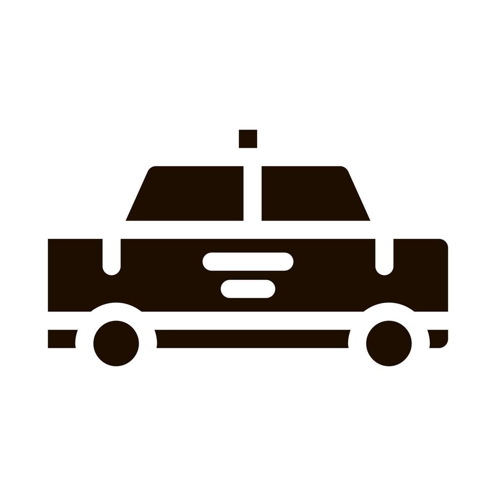 icono de signo de vector de taxi de transporte público