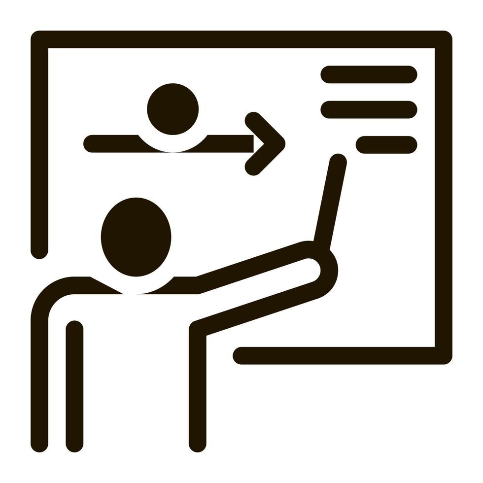 Man Silhouette Near Blackboard Agile Sign Vector