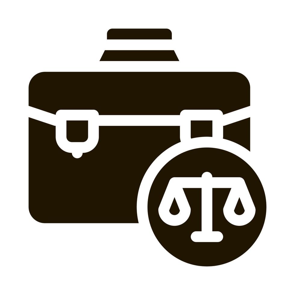 Suitcase Law And Judgement Icon Vector Illustration 19471691 Vector Art