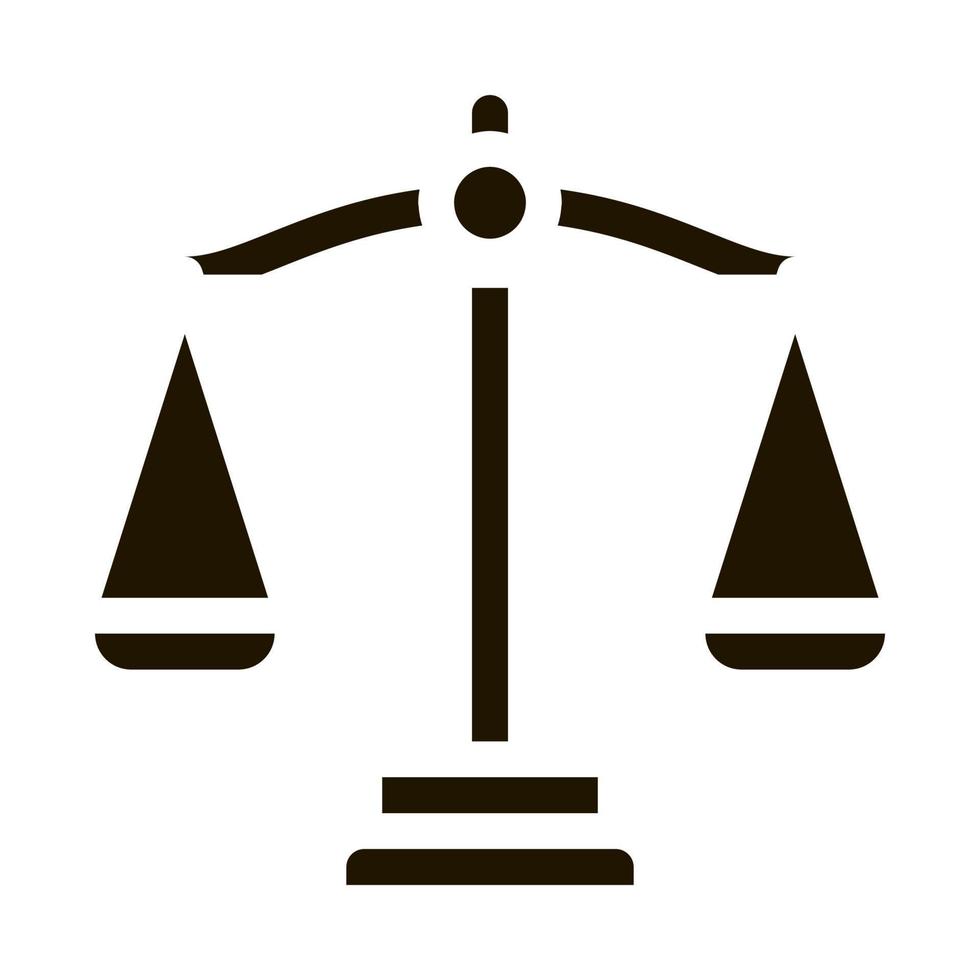 Scales Law And Judgement Icon Vector Illustration