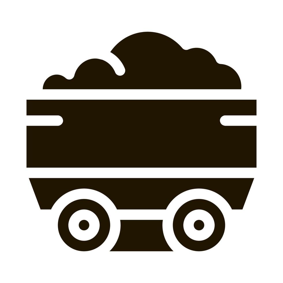 Heavy Truck with Material Metallurgical Icon Vector Illustration