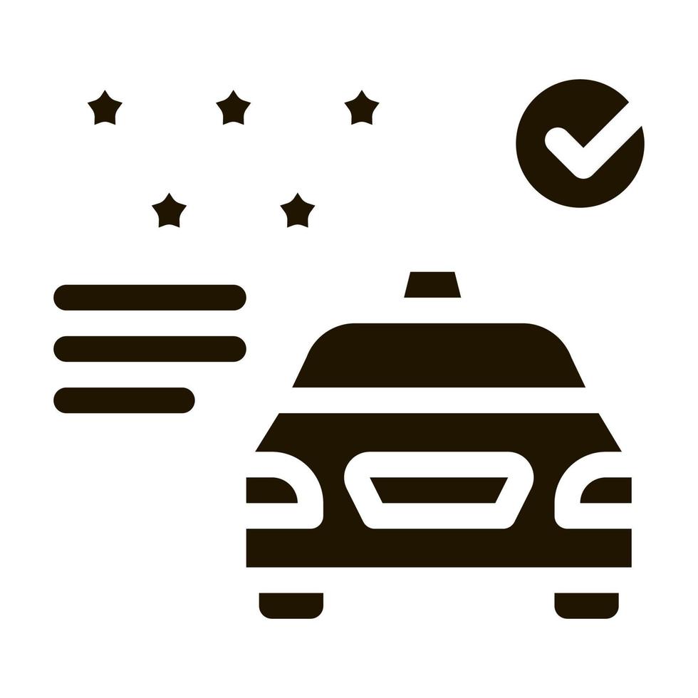 Taxi Service Rating Online Icon Vector Illustration