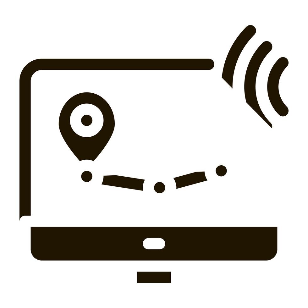 Wi-Fi Wireless Surveillance Voice Control Icon Vector Illustration