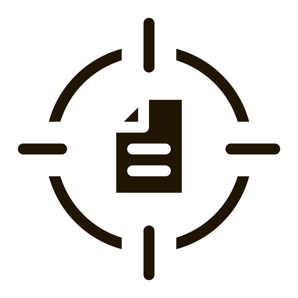 New Goal-New Contract Icon Vector Glyph Illustration