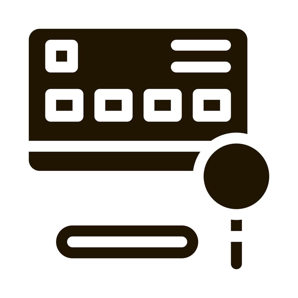 Credit Card Study Icon Vector Glyph Illustration