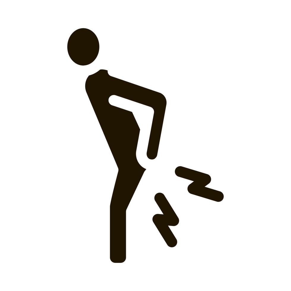 Backache Icon Vector Glyph Illustration