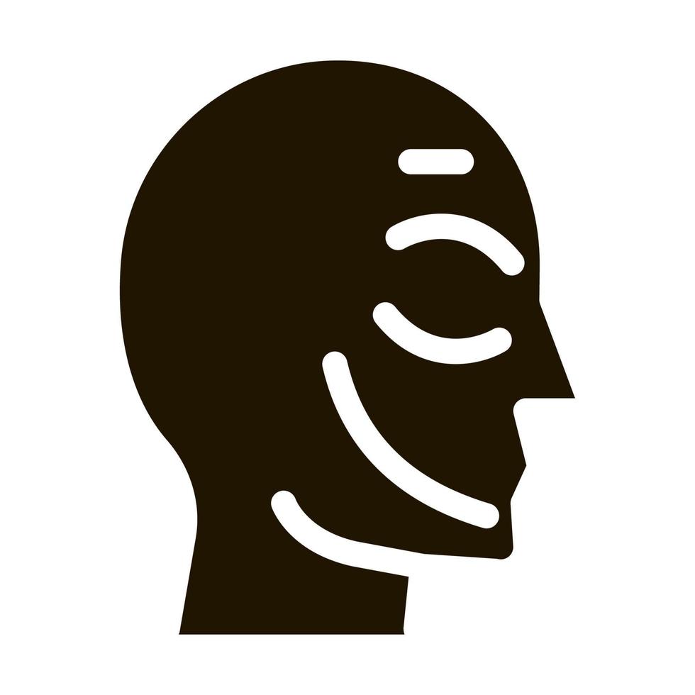 Medical Injection Points Icon Vector Glyph Illustration