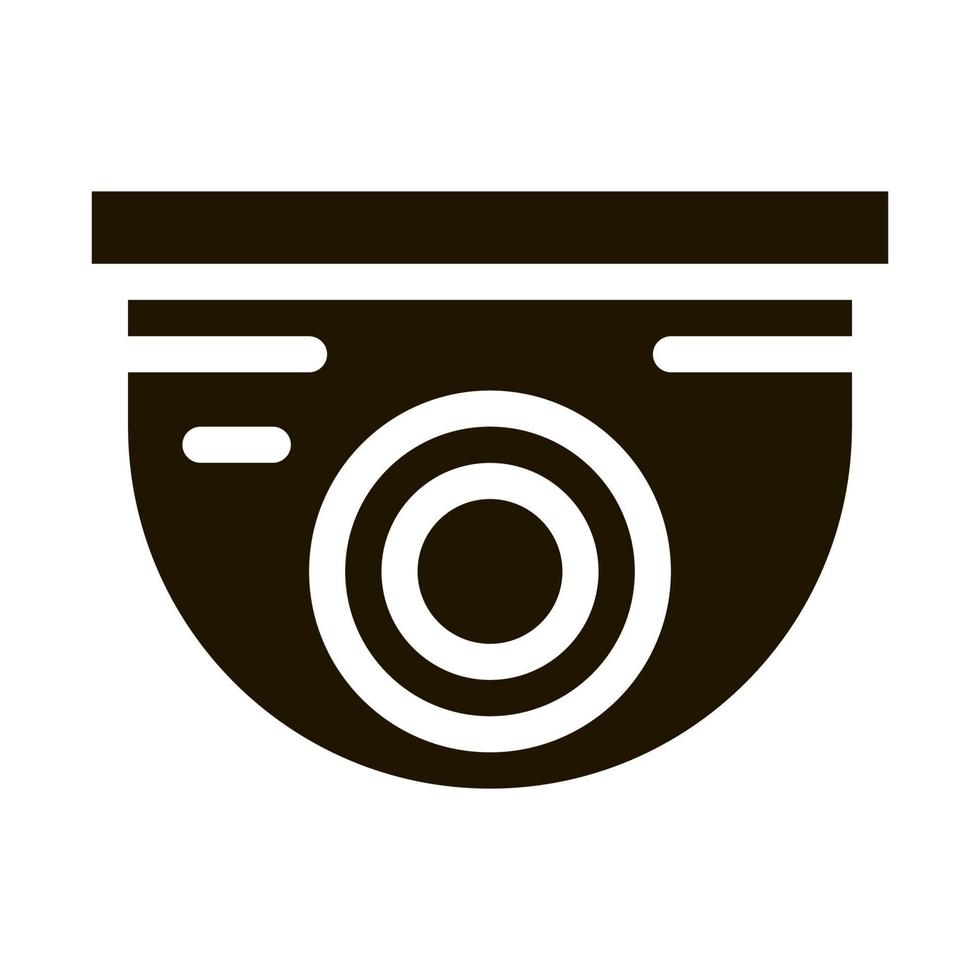 Security Surveillance Camera Icon Vector Glyph Illustration