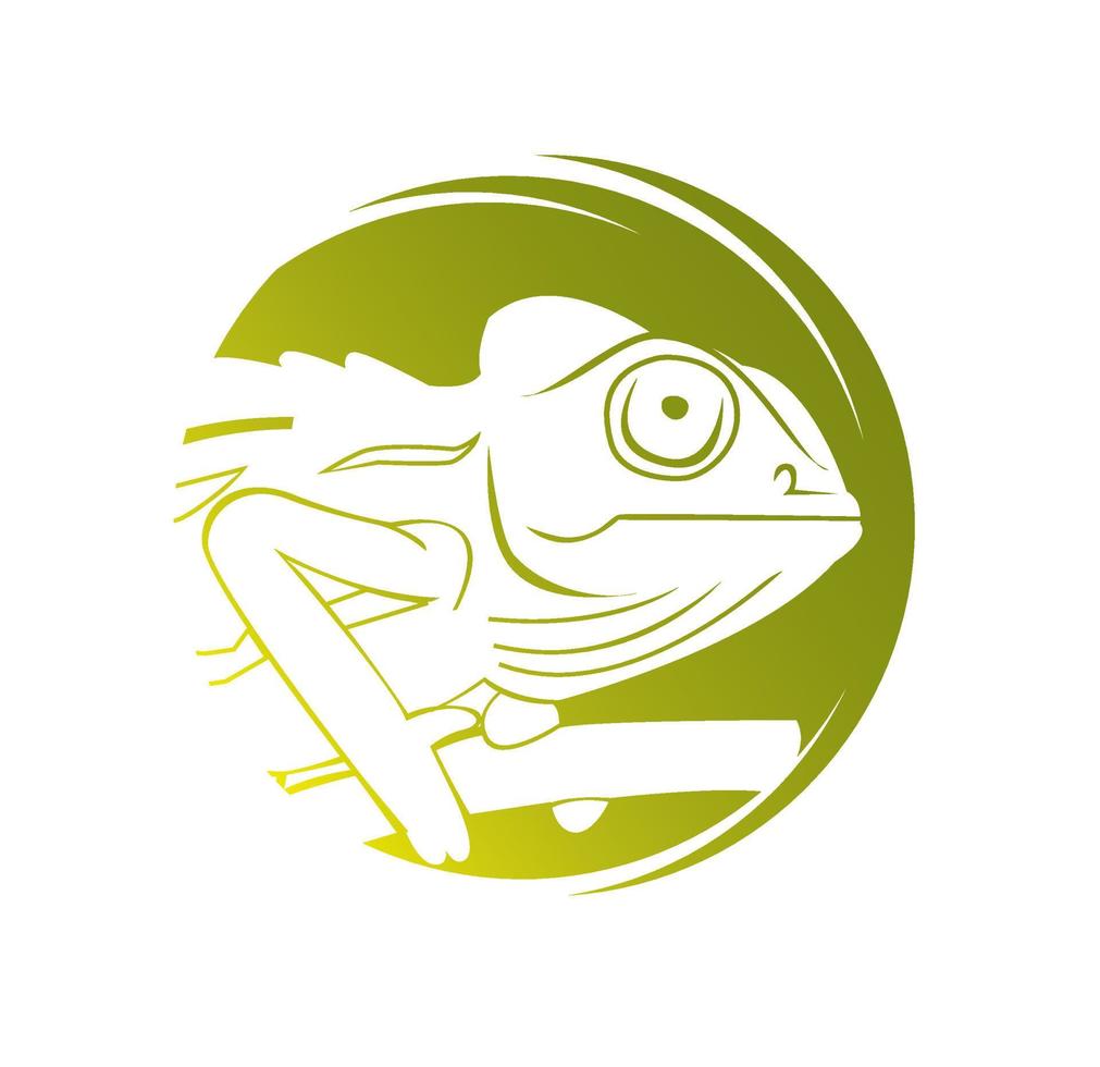 Vector illustration of chameleon