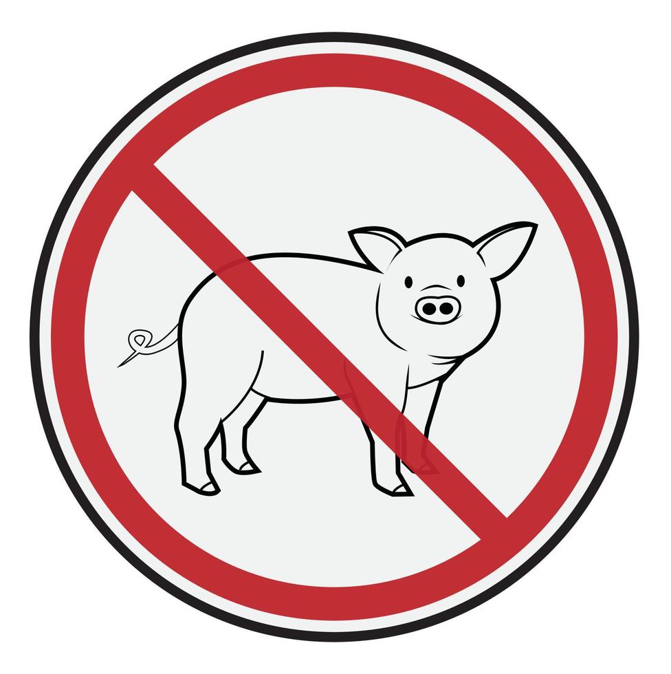 diseño de ilustración de cerdo vector