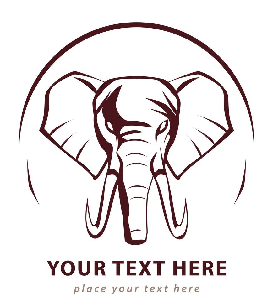 diseño elefante ilustración vector