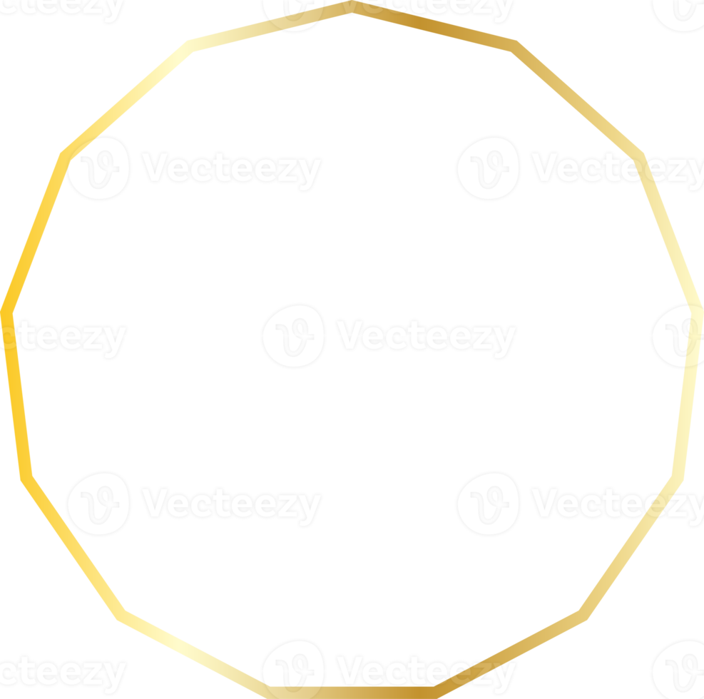 gold line border frame decoration 19472333 PNG