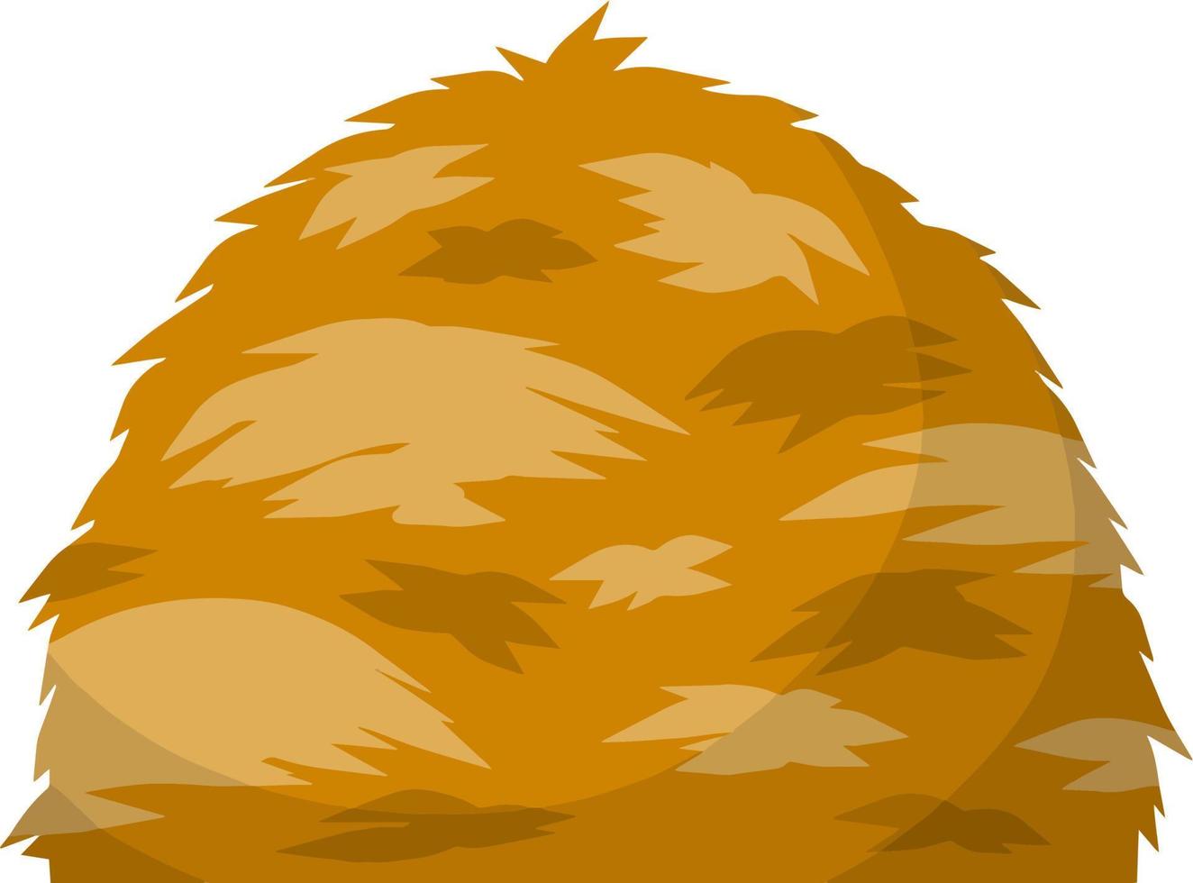 gavilla de espigas de trigo. cultivo rural. elemento rústico de otoño. ilustración plana de dibujos animados. manojo de pajar de cosecha vector