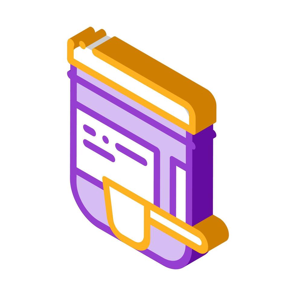 Supplements Bottle And Scoop isometric icon vector illustration