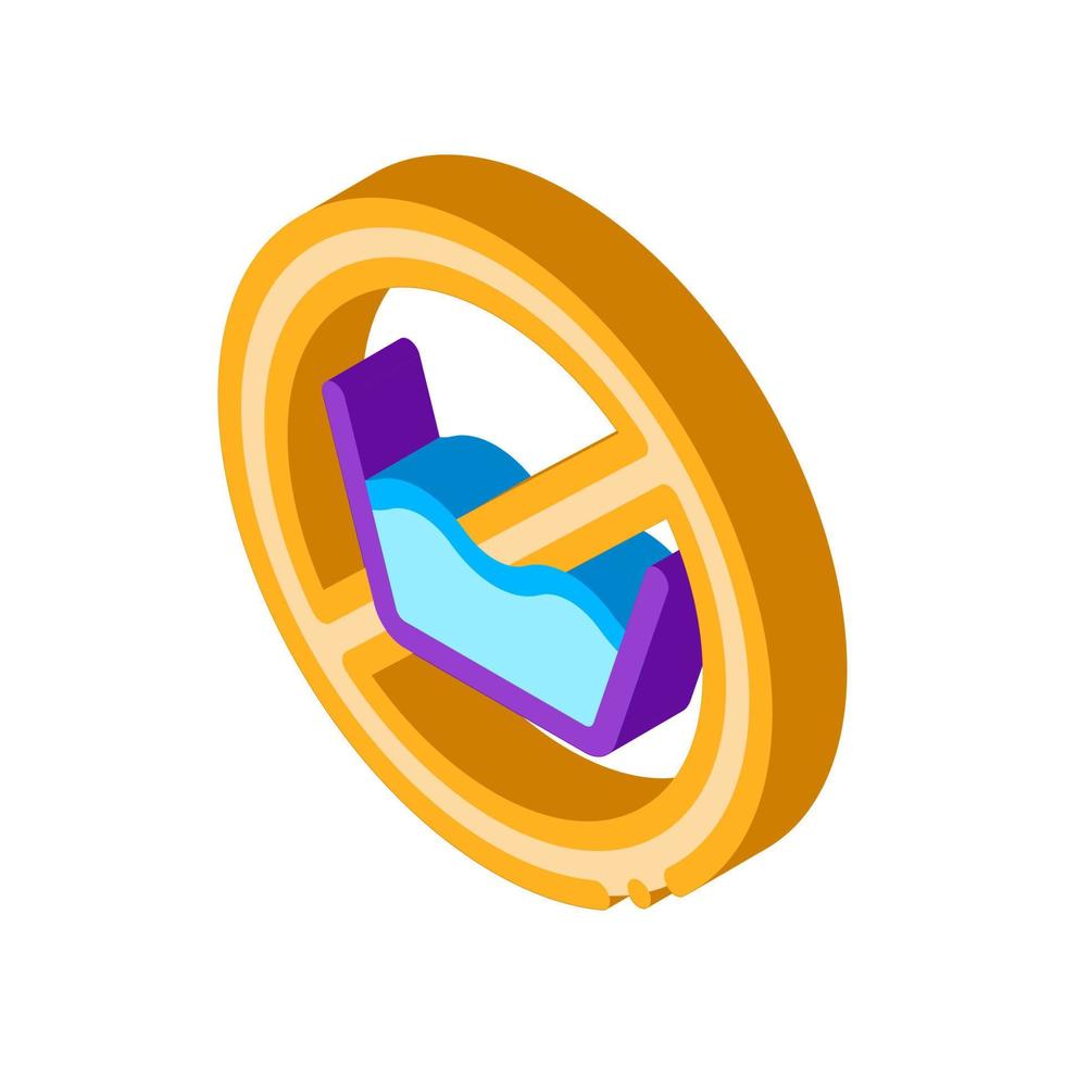 Laundry Service No-presoak isometric icon vector illustration
