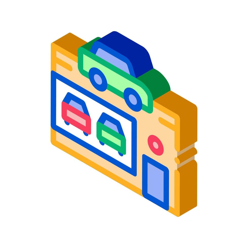 Car Dealer Shop isometric icon vector illustration