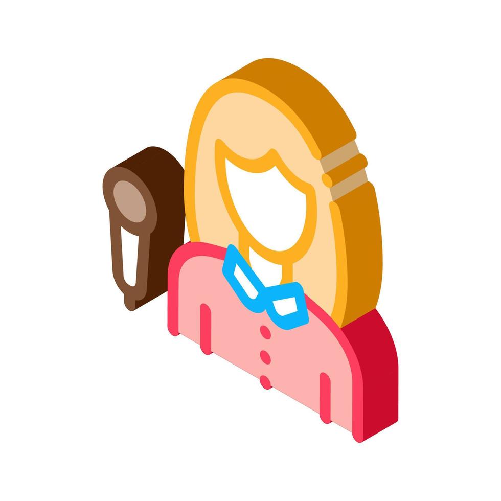 Interview Discuss isometric icon vector illustration